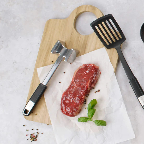 Fackelmann - Meat Tenderiser Sense, Stainless Steel, 265 mm (Silver/Black)