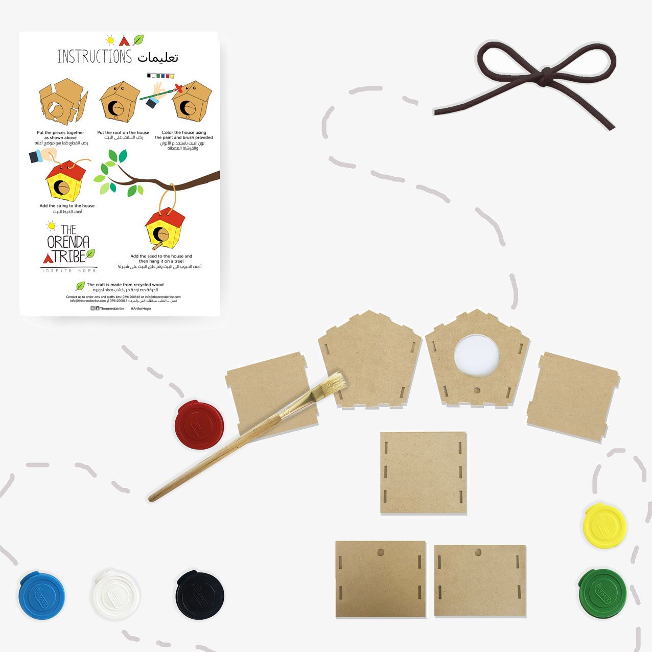 The Orenda Tribe Bird House DIY Craft Box - BambiniJO | Buy Online | Jordan