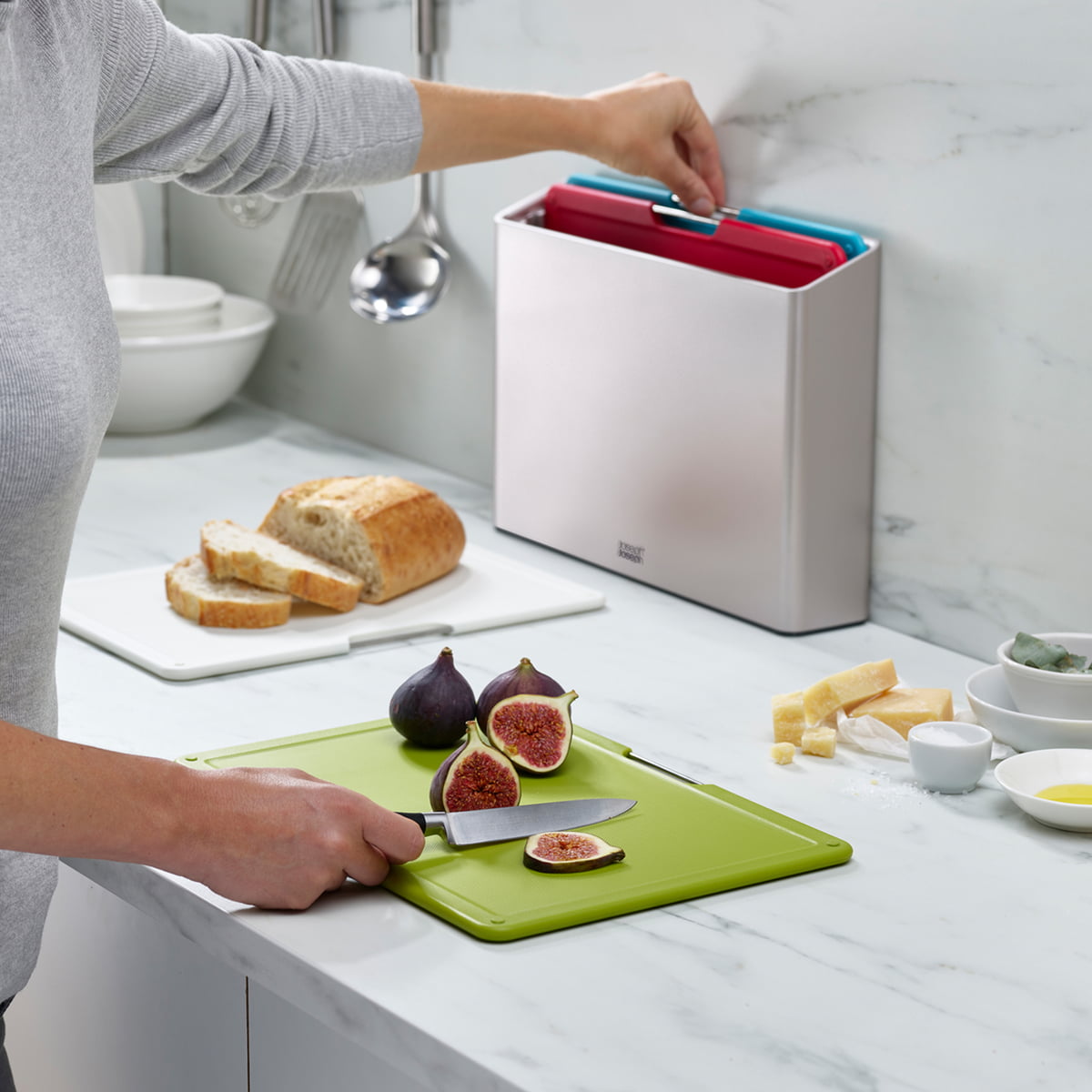Joseph Joseph - Folio™ 4-piece Chopping Board Set | Silver