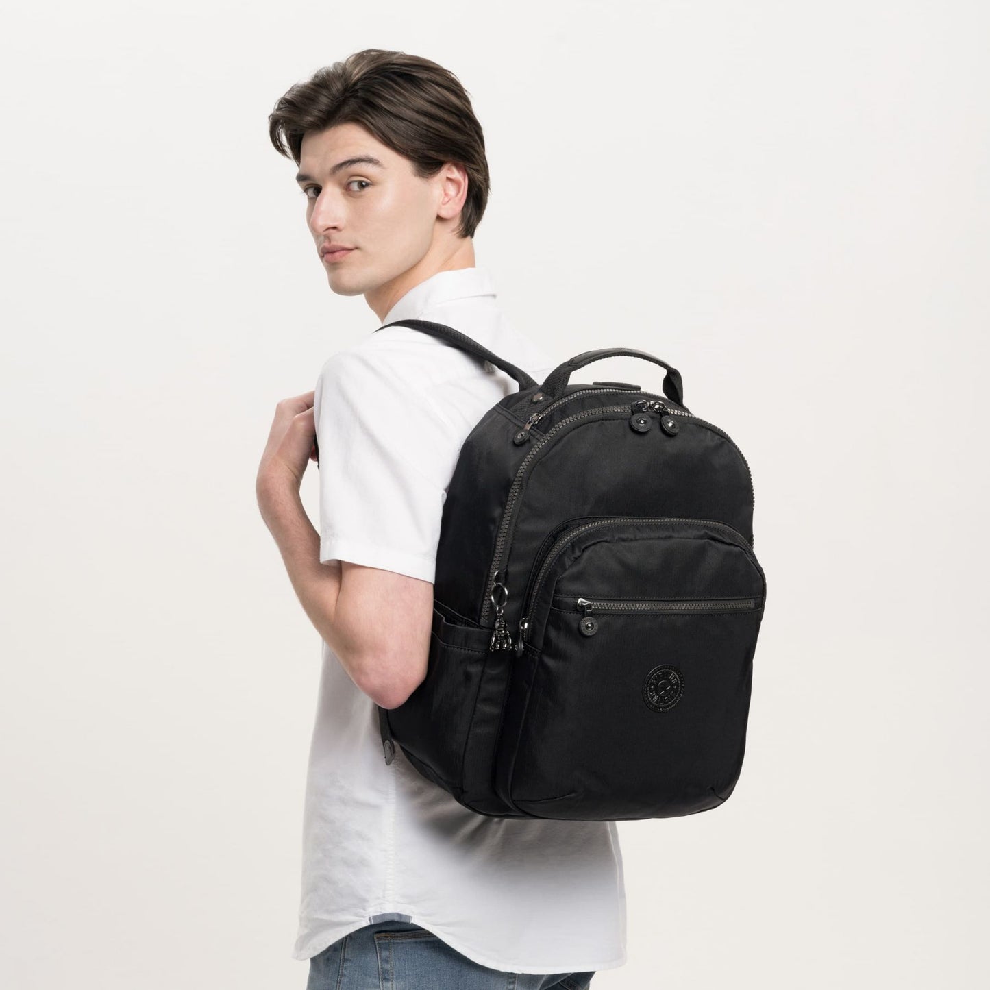 SEOUL Large backpack with Laptop Protection Rich Black - BambiniJO | Buy Online | Jordan