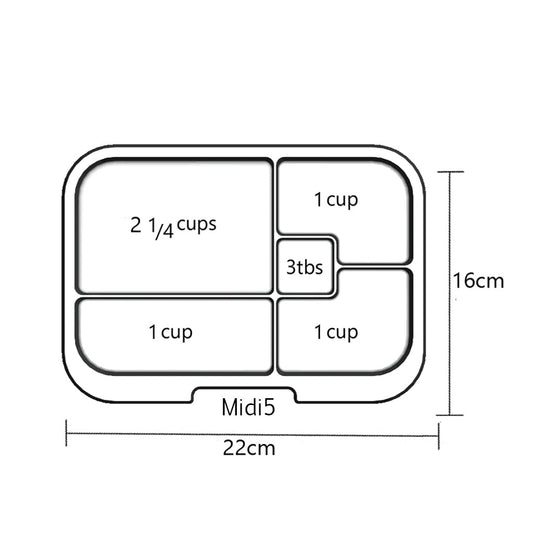My MunchBox Midi 5 Compartments — BambiniJO Jordan