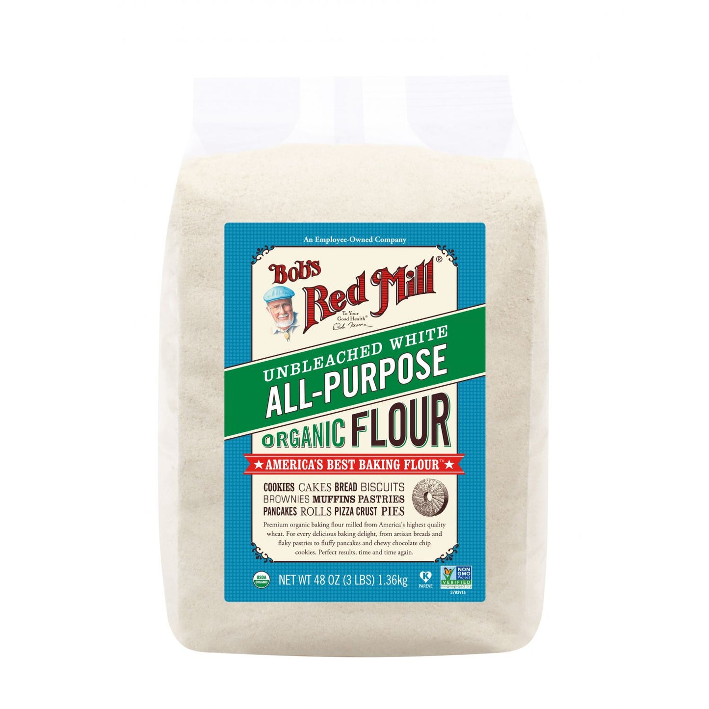 ORGANIC UNBLEACHED WHITE ALL PURPOSE FLOUR (1.36KG) - BambiniJO | Buy Online | Jordan
