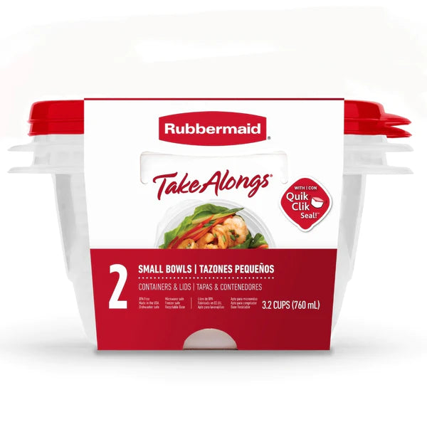 Rubbermaid® - Takealongs Small Bowl Food Storage Container, 760 ml (2 Pack)