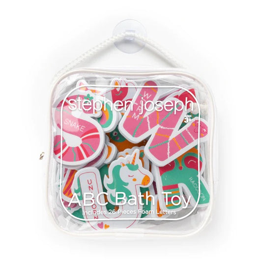 Stephen Joseph | ABC Bath Toys | Pink | 3-6Y