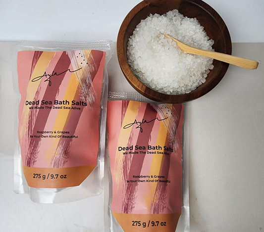 Ayla Raspberry & Grapes Dead Sea Salts 275g — BambiniJO Jordan