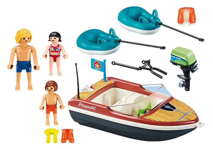 SPEEDBOAT WITH TUBE RIDERS 18 PCS - BambiniJO | Buy Online | Jordan