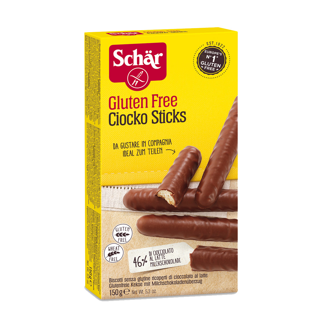 Ciocko Sticks (150G) - GLUTEN FREE - BambiniJO | Buy Online | Jordan