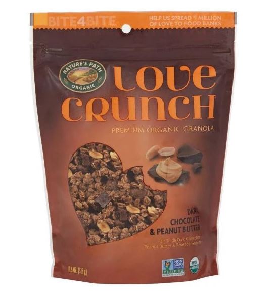 ORGANIC LOVE CRUNCH DARK CHOCOLATE & PEANUT BUTTER (284G) - BambiniJO | Buy Online | Jordan