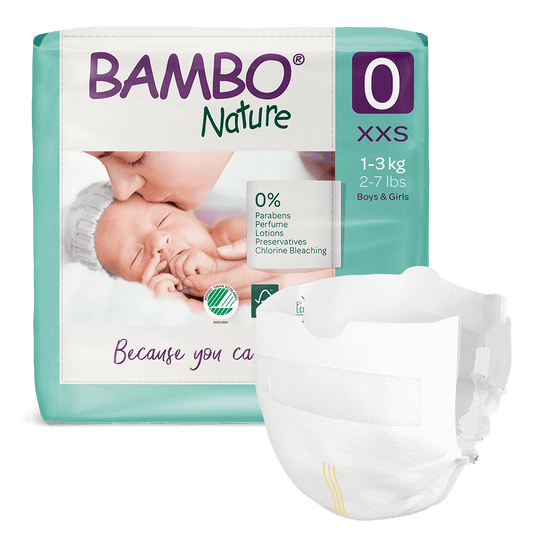 BAMBO Premature Diapers Size 0 (1-3Kg), 24 Count — BambiniJO Jordan