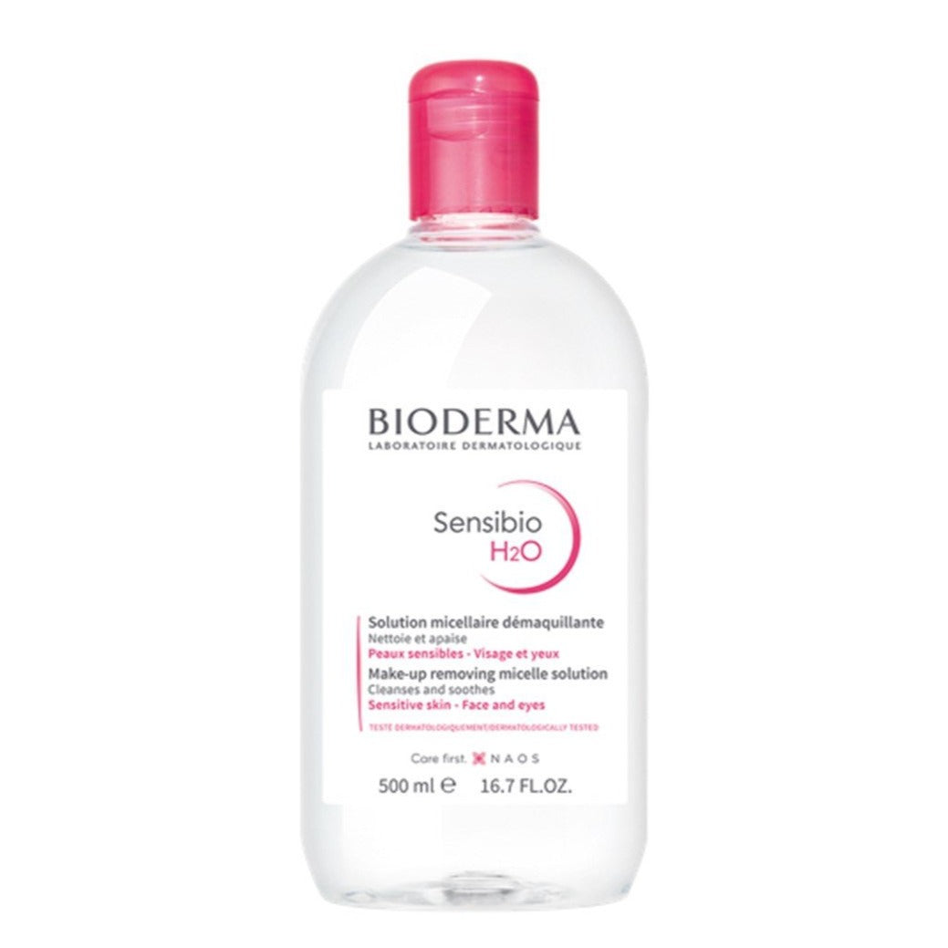 Bioderma - SENSIBIO H2O 500ml CAP | Makeup remover and face cleansing for sensitive skin - BambiniJO | Buy Online | Jordan
