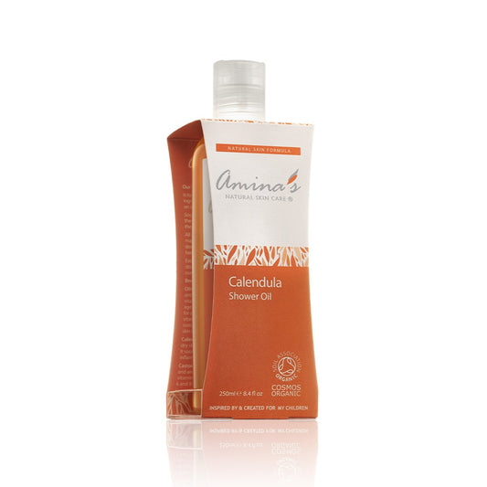 Amina's Organic Calendula Shower Oil 250ml — BambiniJO Jordan
