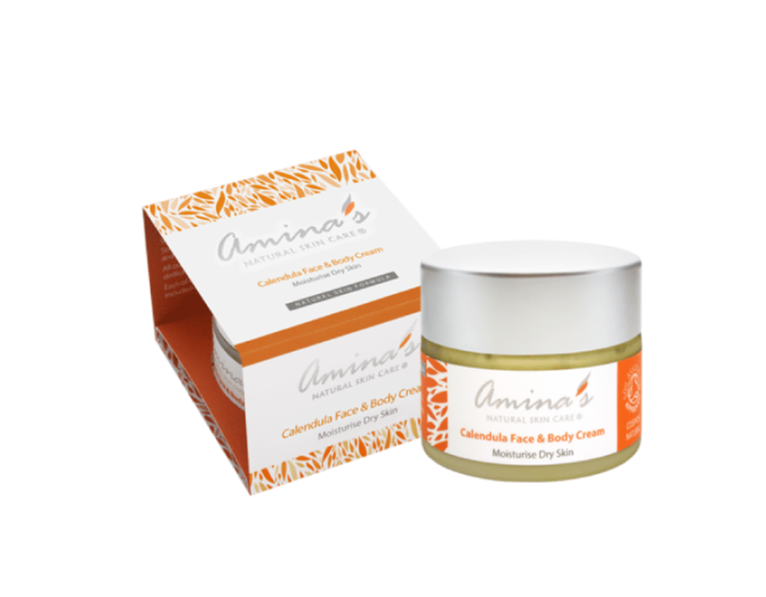 Amina's Organic Calendula Face & Body Cream 120ml - BambiniJO | Buy Online | Jordan