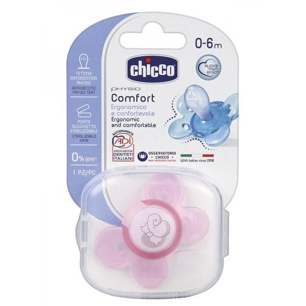 Chicco - Physio Comfort Silicon Soother 0-6m - BambiniJO | Buy Online | Jordan