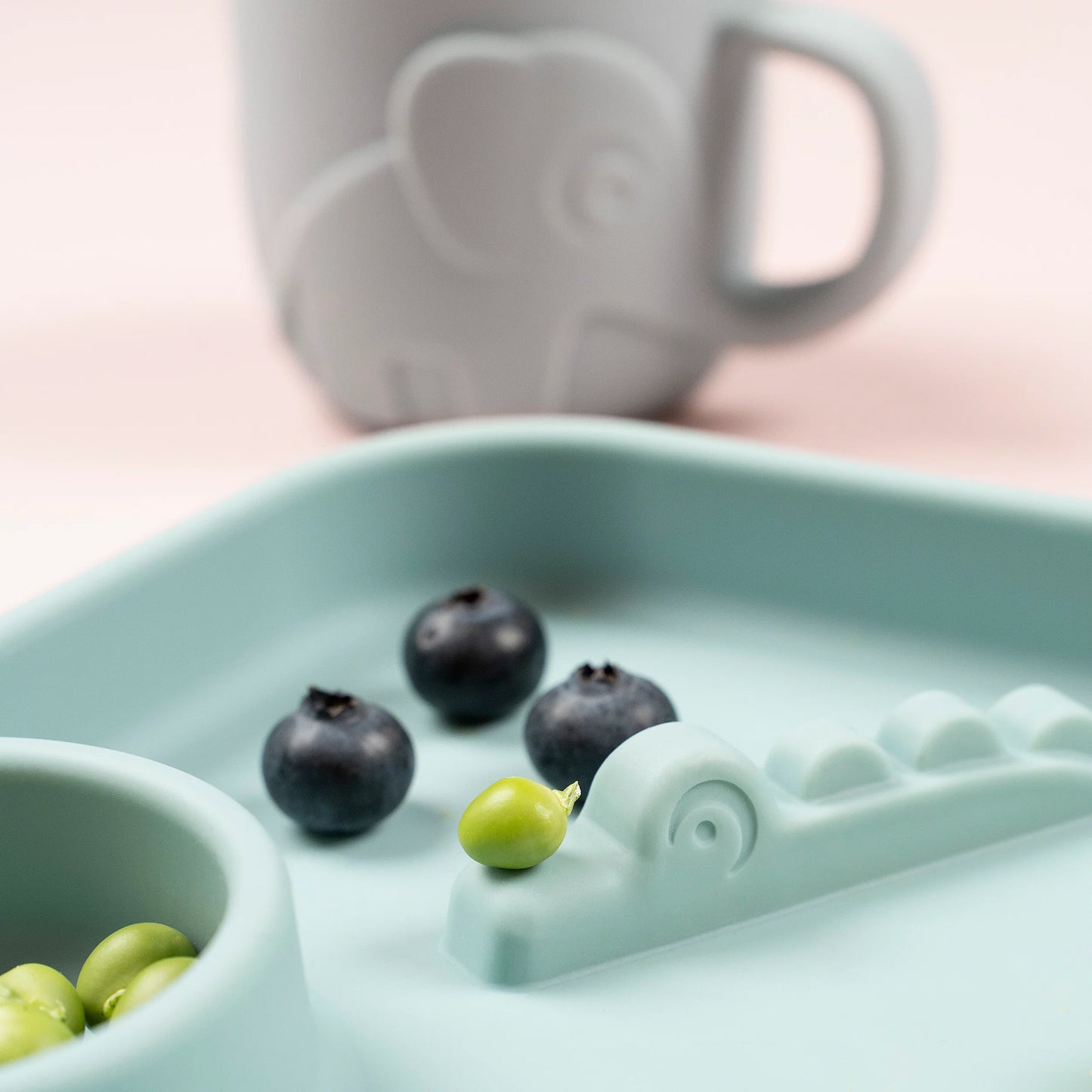 Peekaboo Compartment Plate Deer Friends Blue - BambiniJO | Buy Online | Jordan