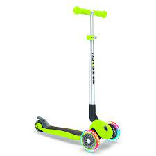 Globber Primo Foldable 3 Wheel Scooter with Lights and adjustable T-Bar (68 - 78 cm) | 3 Years + — BambiniJO Jordan
