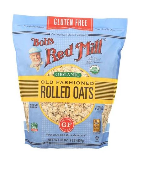 ORGANIC GLUTEN FREE OLD FASHIONED ROLLED OATS (907G) - BambiniJO