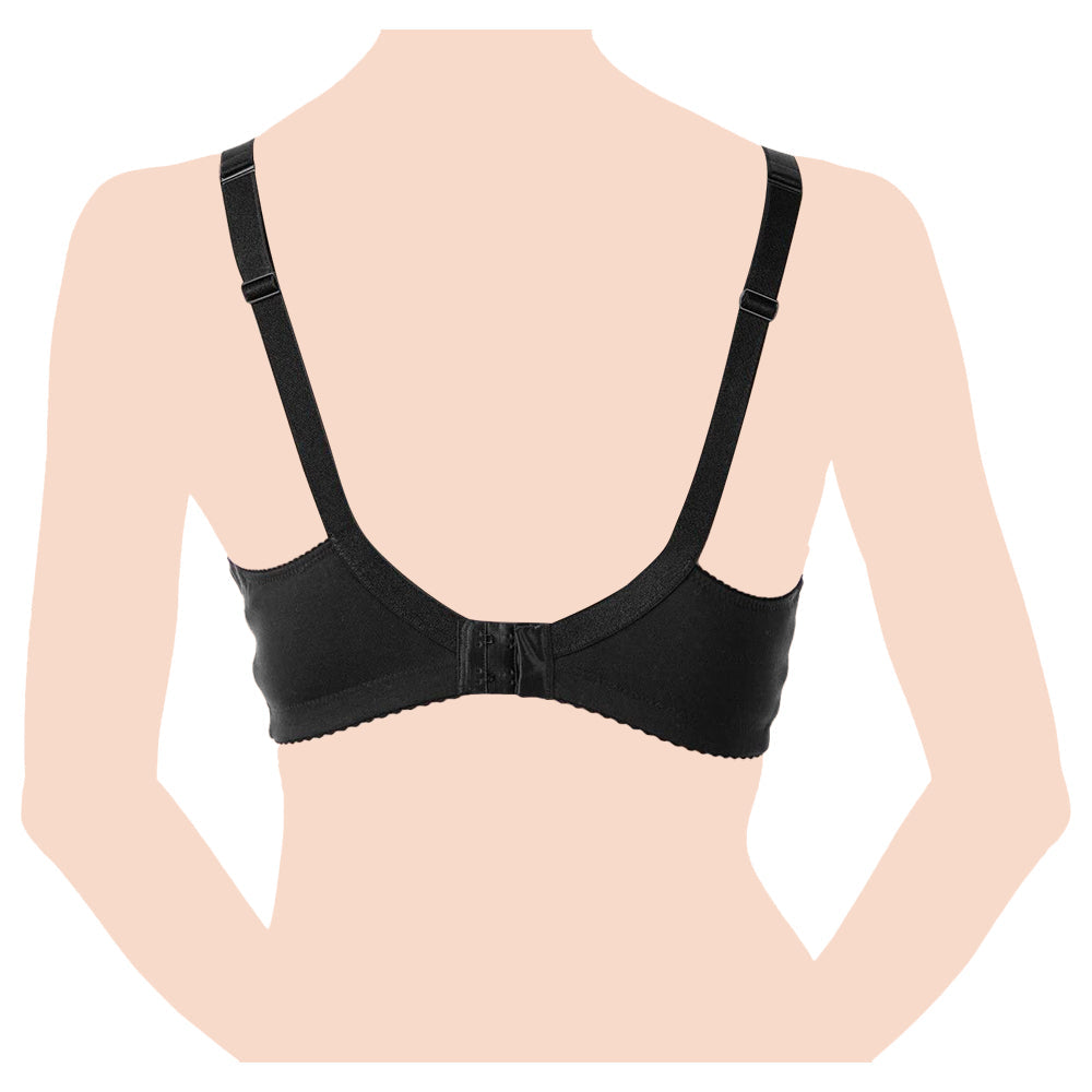 Chicco - Nursing Cotton Bra Black 3D