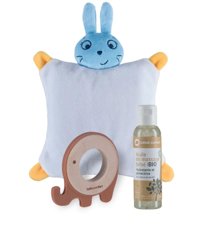 Bebe Confort - Well-Being Set | Heat Cushion, Baby Oil, Teething Toy
