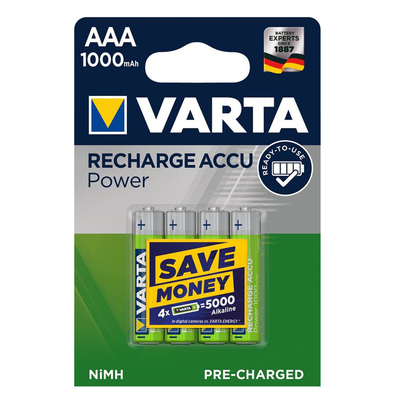 VARTA Power Batteries AAA | Rechargeable - BambiniJO | Buy Online | Jordan
