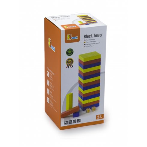 Wooden block tower stacking game — BambiniJO Jordan