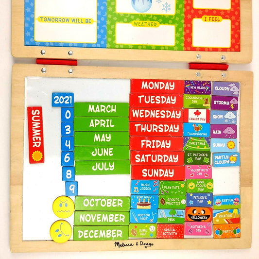 Melissa & Doug My Magnetic Daily Calendar 3-6Y — BambiniJO Jordan