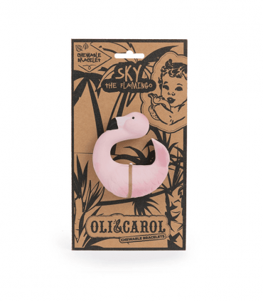 OLI & CAROL - Sky the Flamingo - Teether & Bath Toy - BambiniJO | Buy Online | Jordan