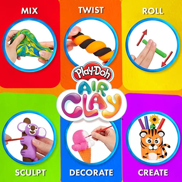 Play-Doh - Air Clay Black 2oz