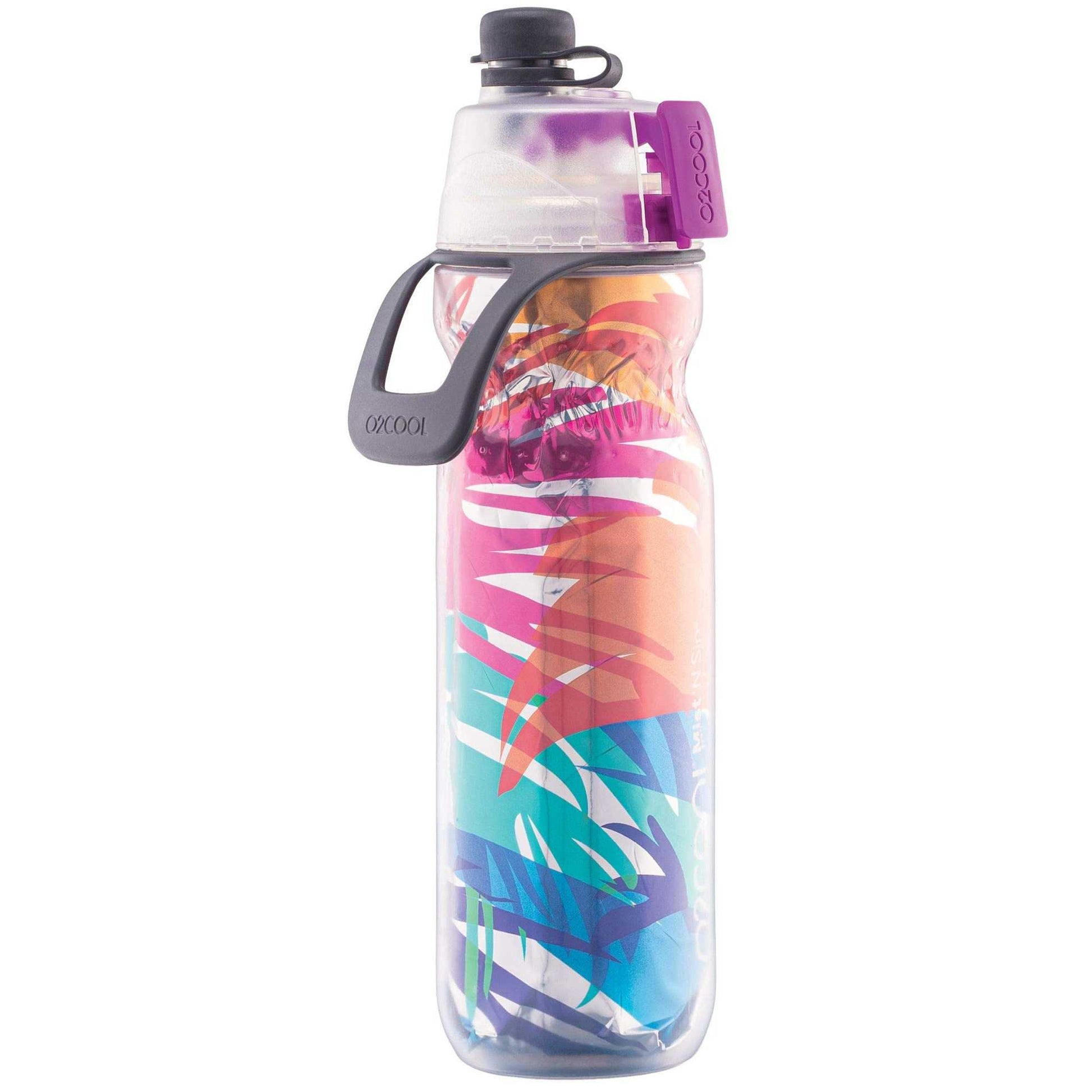 O2COOL - Mist N' Sip Insulated Bottle - 591ml - Palm Leaf O2COOL - Mist N' Sip Insulated Bottle - 591ml - Palm Leaf