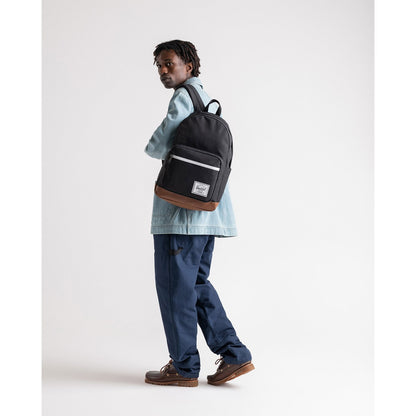 Herschel Pop Quiz Backpack Iceberg Green Crosshatch 25L - detail view