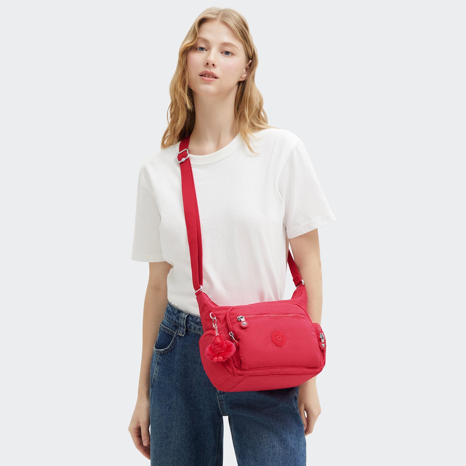 Kipling GABBIE S Crossbody Bag Resort Pink - detail view