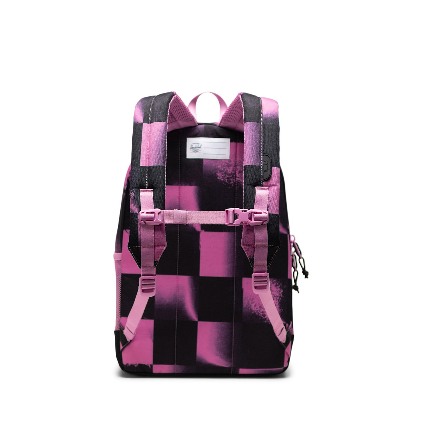 Herschel Heritage Youth Backpack Stencil Checker Opera Mauve 26L - back view