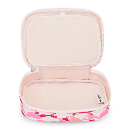 Kipling 100 Pens Pencase Pink Palm Large - detail view