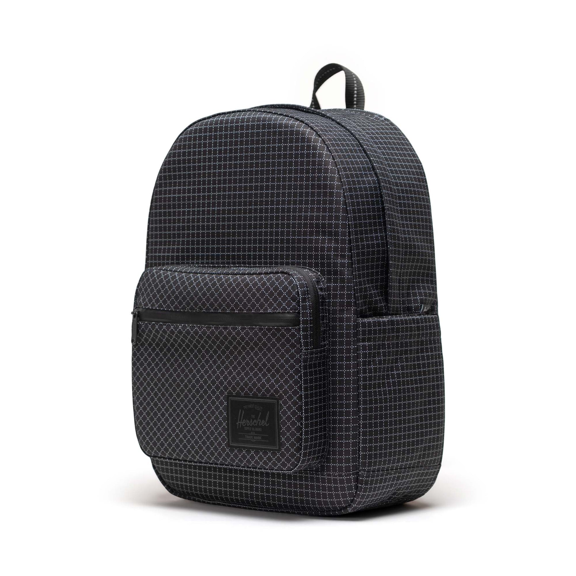 Herschel Pop Quiz Backpack Grid - Black, detail view