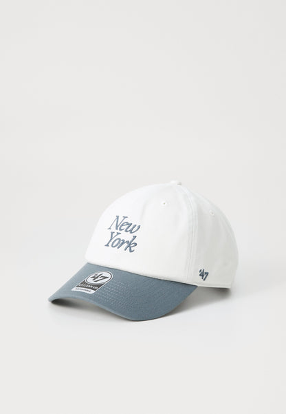 47 Brand New York Yankees Foundation Script Clean Up Cap - Sandstone - front view