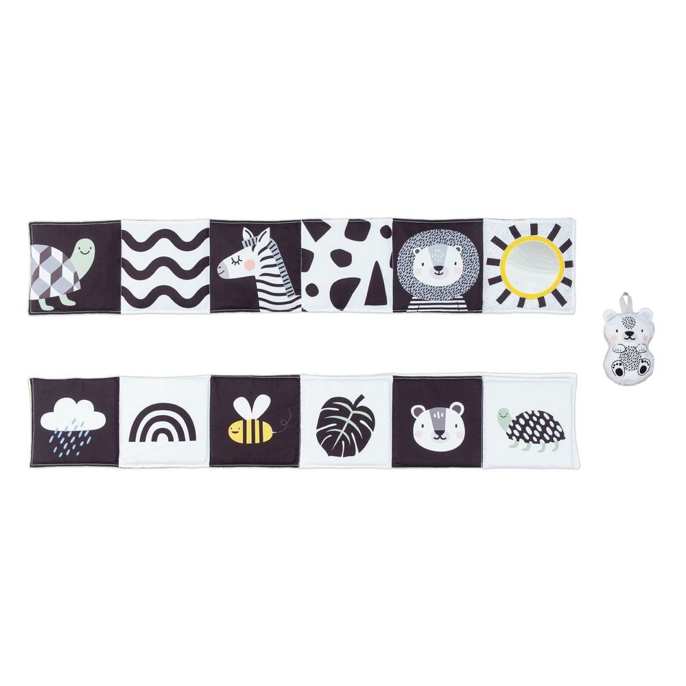 Taf Toys Savannah Black & White Soft Book 0-12M — BambiniJO Jordan
