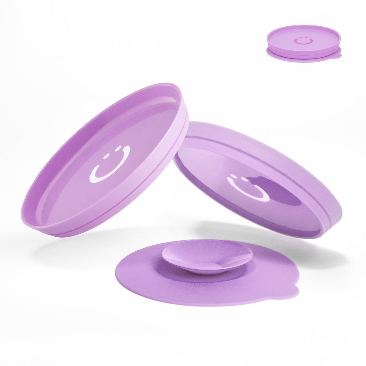 Ubbi Suction Plate Set 2 Pcs Purple — BambiniJO Jordan