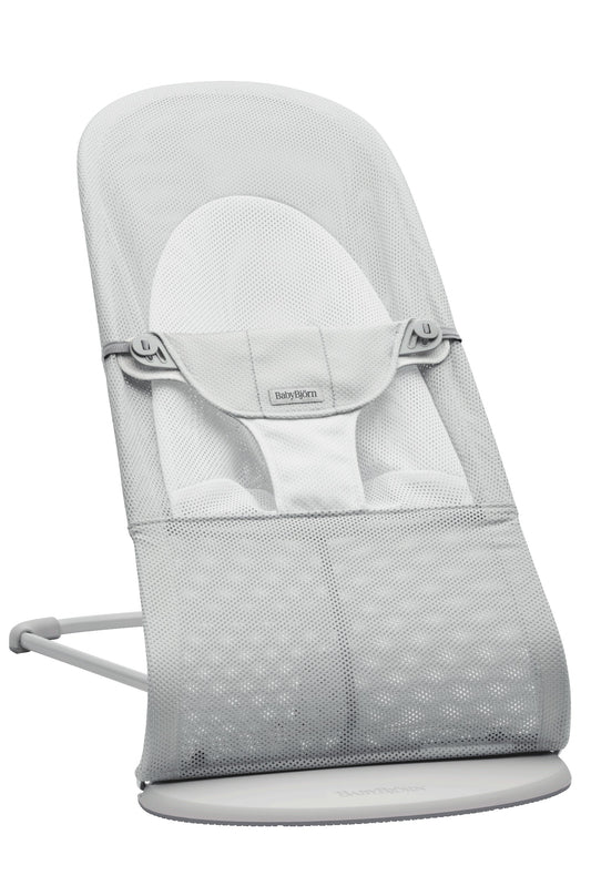 BabyBjörn Bouncer Balance Soft Mesh Silver / White — BambiniJO Jordan
