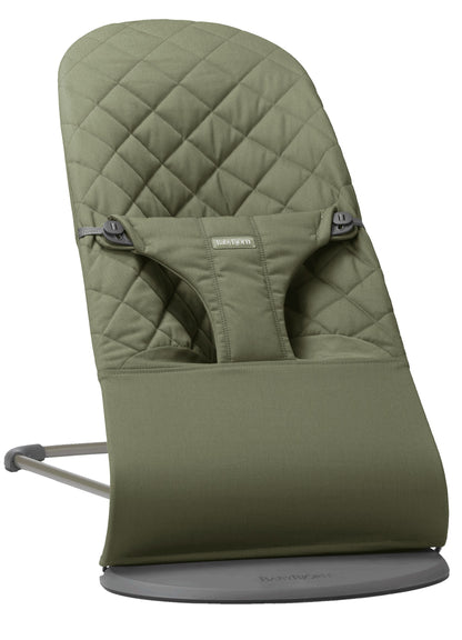 BabyBjörn Bouncer Bliss Woven Quilt Dark Green — BambiniJO Jordan