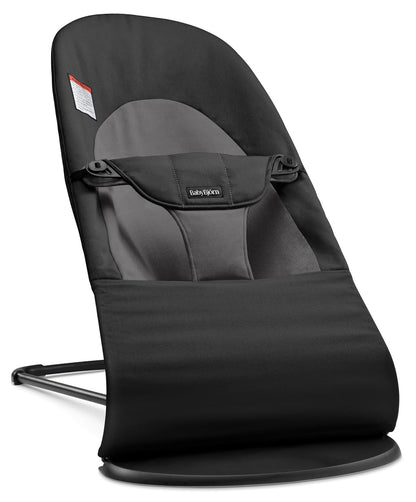 BabyBjörn Bouncer Balance Soft Woven Black / Dark Grey — BambiniJO Jordan
