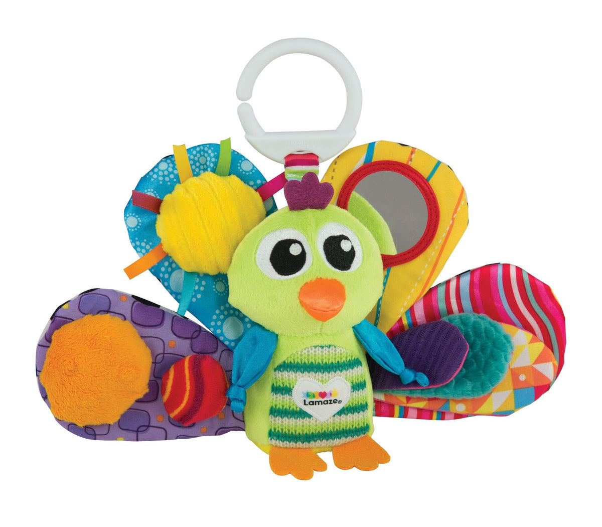 Lamaze Jacques the Peacock Clip & Go 0-12M — BambiniJO Jordan