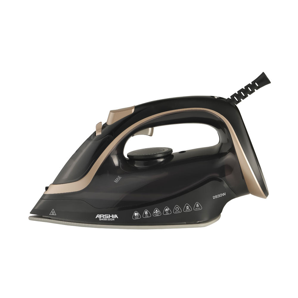 Arshia Steam Iron 2830W, Black & Gold BambiniJO Jordan