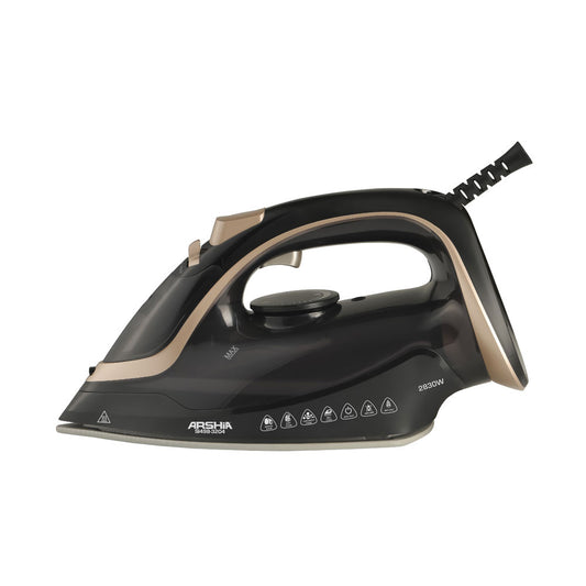 Arshia Steam Iron 2830W, Black & Gold BambiniJO Jordan