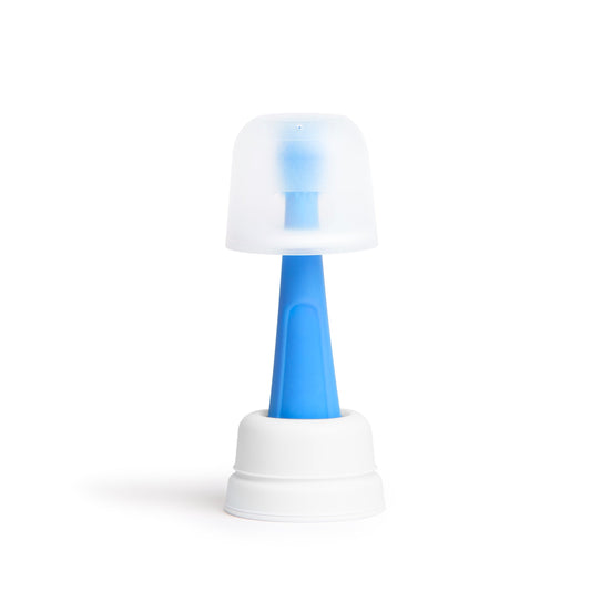 Ubbi Silicone Training Toothbrush Set with Case Blue — BambiniJO Jordan