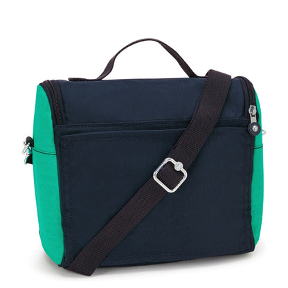 Kipling Kichirou Crossbody Bag Blue Green Block - detail view