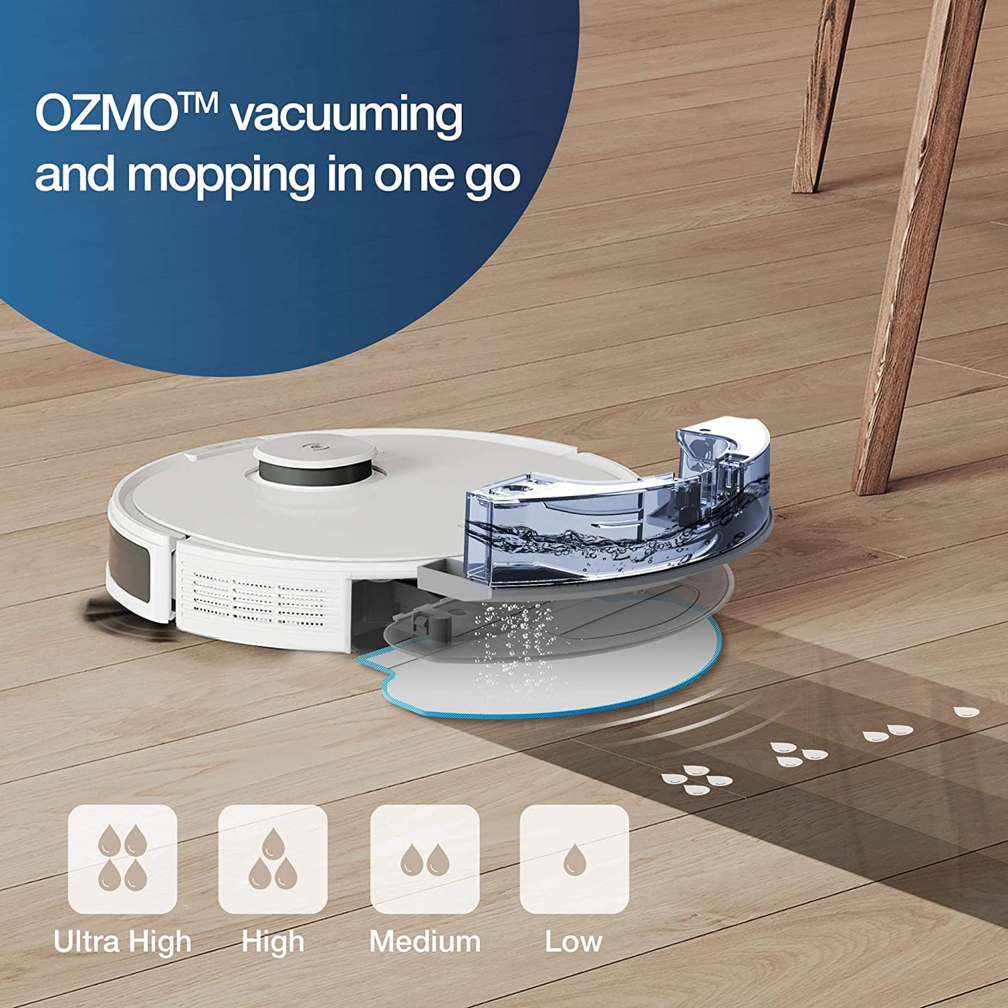 ECOVACS - Robot Vacuum Cleaner Deebot N8+ and Mop