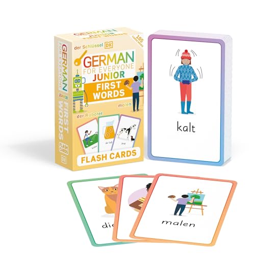 DK - ألماني للجميع للمبتدئين: بطاقات فلاش الكلمات الأولى | 1-3 سنوات DK - ألماني للجميع للمبتدئين: بطاقات فلاش الكلمات الأولى | 1-3 سنوات