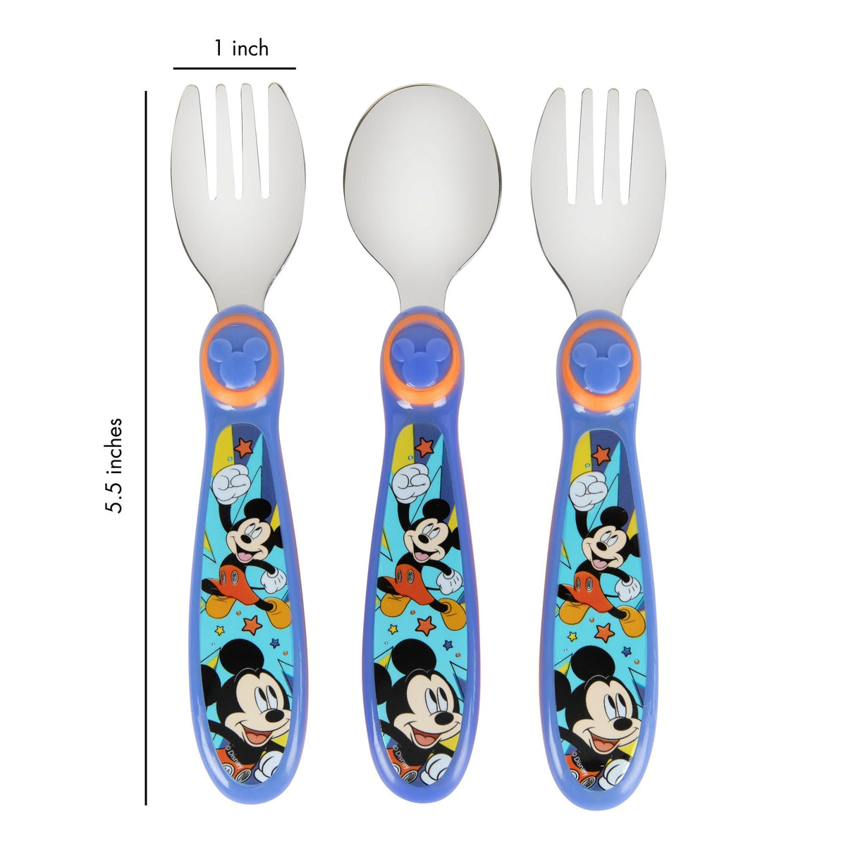 Disney Mickey Mouse Kids Flatware 3 Pcs — BambiniJO Jordan
