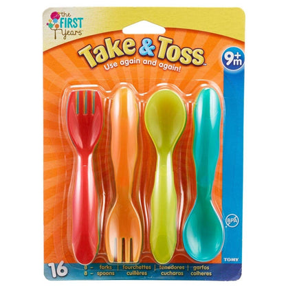 The First Years Take & Toss Toddler Flatware 16 Pcs — BambiniJO Jordan