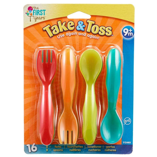 The First Years Take & Toss Toddler Flatware 16 Pcs — BambiniJO Jordan