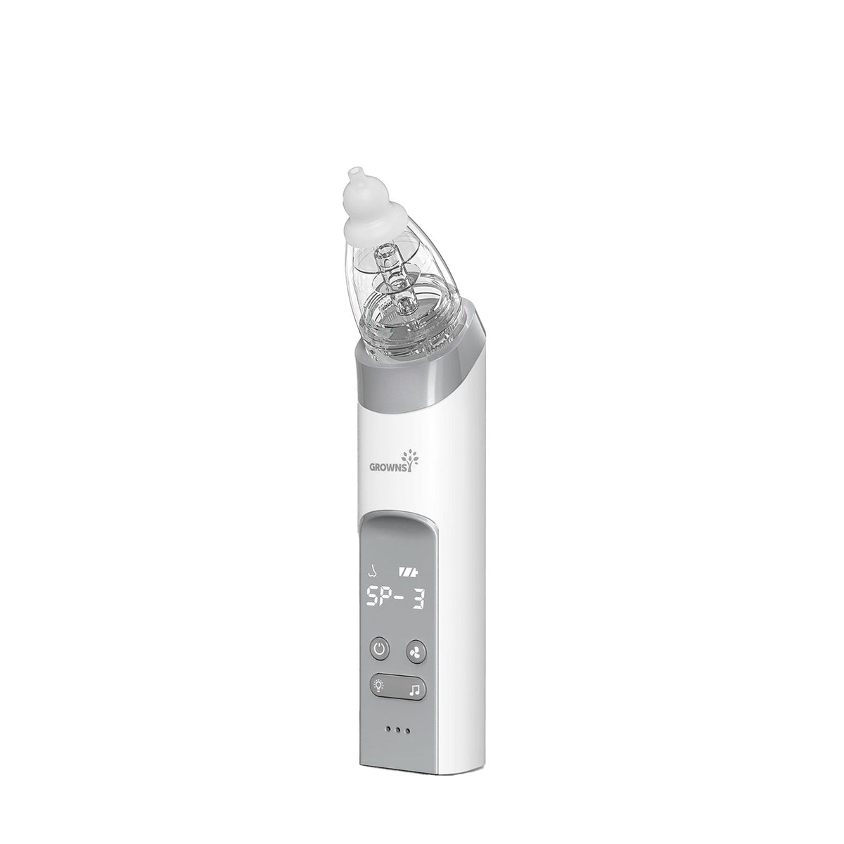 Grownsy Electric Nasal Aspirator with 3 Soft Tips Grey — BambiniJO Jordan
